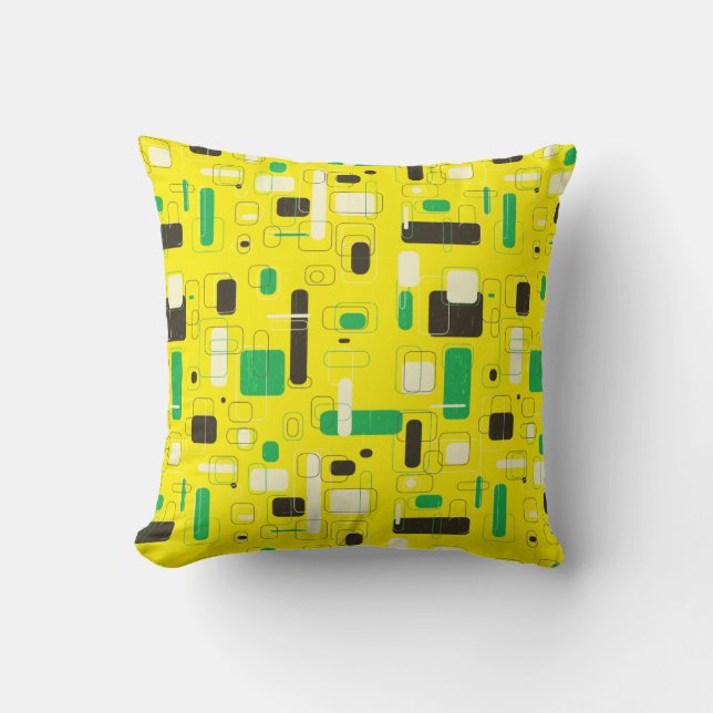 Shapes Yellow Kussen (Voorkant)