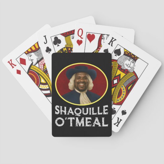 Shaquille Oatmeal Funny Meme Pokerkaarten (Achterkant)