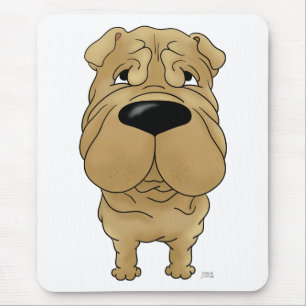 Shar-Pei - Big Nose en Butt Muismat