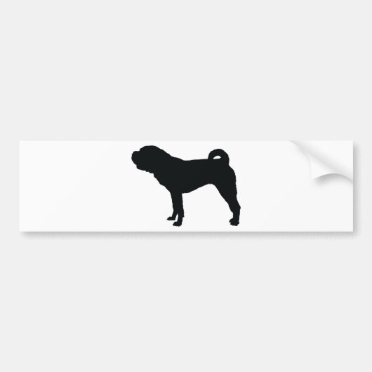 Shar Pei Bumpersticker (Voorkant)