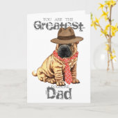 Shar-Pei Dad Kaart (Gele Bloem)