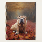 Shar Pei dans l'automne Feuilles automne Inspire (Devant)