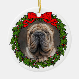 Shar Pei Dog Art van Glenda Harlan Keramisch Ornament