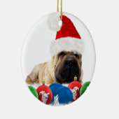 Shar Pei Dog Circle Ornament (Rechts)