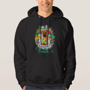 Shar Pei Dog in Paaseieren Basket Bunnies Happy E Hoodie