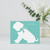 Shar Pei Dog Puppy Bedankkaart (Staand voorkant)