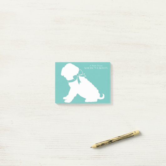 Shar Pei Dog Puppy Post-it® Notes (Op bureau)