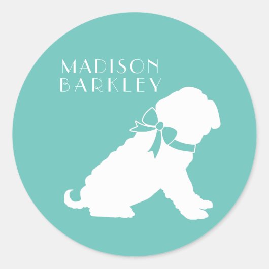 Shar Pei Dog Puppy Ronde Sticker (Voorkant)