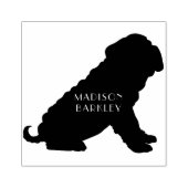 Shar Pei Dog Puppy Rubberstempel (Afrduk)