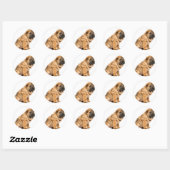 Shar pei Dog Ronde Sticker (Vel)