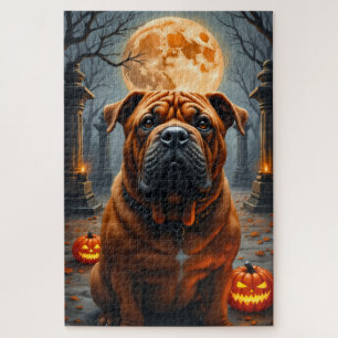 Shar-Pei Geheime Tempel Halloween Portret Kunst Legpuzzel