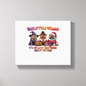 Shar Pei Halloween Thanksgiving Christmas Classic Canvas Afdruk (Voorkant)