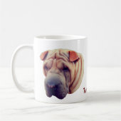 Shar Pei Hondenliefhebber Personalized Koffiemok (Links)