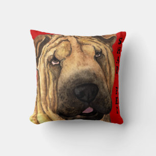 Shar-Pei-kleurenblok Kussen