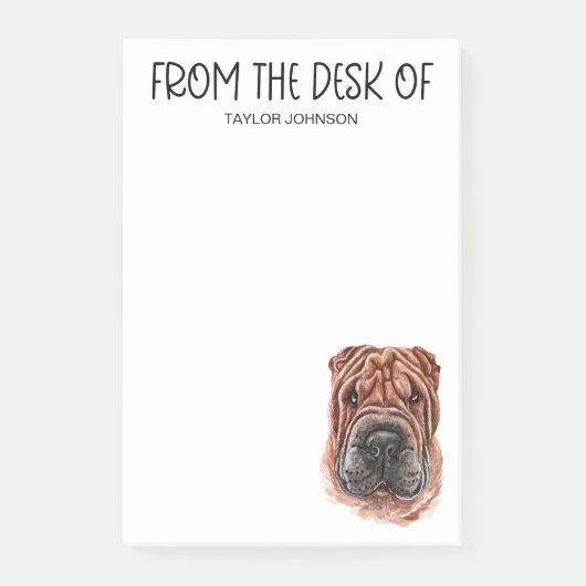 Shar Pei Liefhebber Post-it Notities Post-it® Notes (Voorkant)
