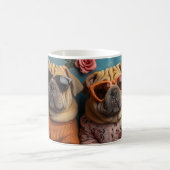 Shar Pei met Hartrozen Valentijnsdag Koffiemok (Center)