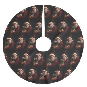 Shar Pei met Kerstman Feestelijke Kerstmis Kerstboom Rok