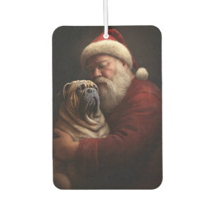 Shar Pei met Kerstman Feestelijke Kerstmis Luchtverfrisser