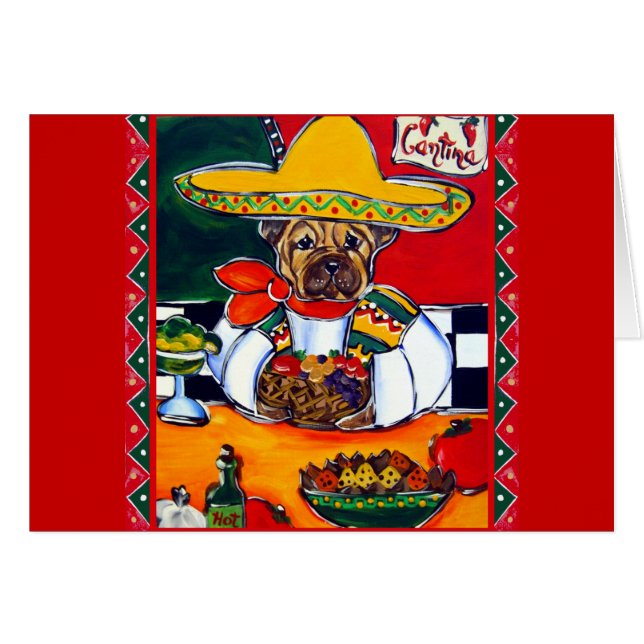 Shar-Pei Mexico Chef (Voorkant Horizontaal)
