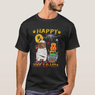 Shar Pei Mummy Happy Wof-Lo-Ween Halloween Pumpki T-shirt