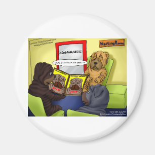 Shar-Pei Plastic chirurgery Funny T - shirts Mokke Magneet