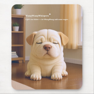 Shar Pei Pup - Zachte Sereniteit door WangWang Muismat