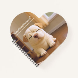 Shar Pei Pup - Zachte Sereniteit door WangWang Notitieboek