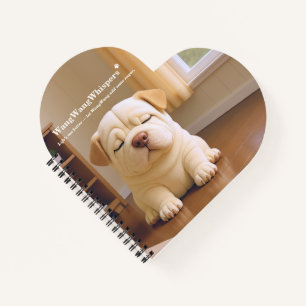 Shar Pei Pup - Zachte Sereniteit door WangWang Notitieboek