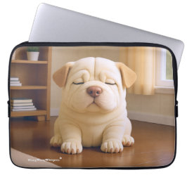 Shar Pei Puppy - Soft Serenity by WangWang Laptop Sleeve