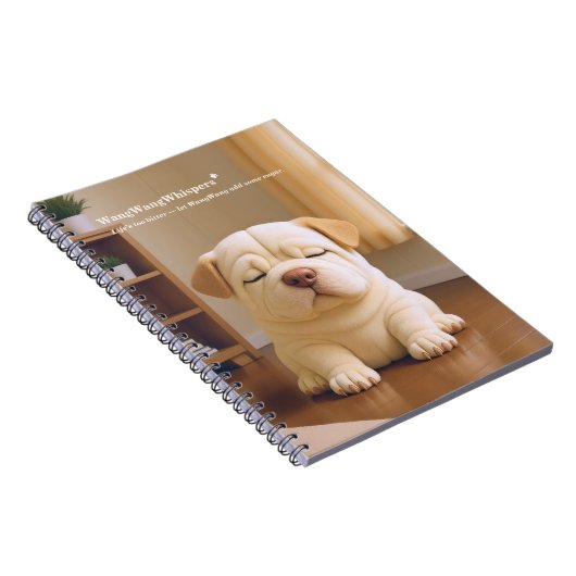 Shar Pei Puppy - Soft Serenity by WangWang Notitieboek (Rechterzijde)
