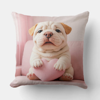 Shar Pei Puppy – Zoete Omhelzing door WangWang Kussen