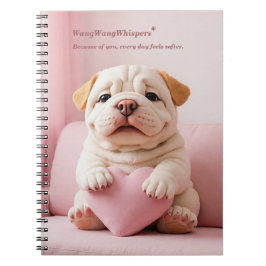 Shar Pei Puppy – Zoete Omhelzing door WangWang Notitieboek