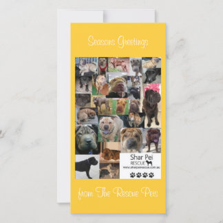 Shar Pei Rescue Xmas Kaart