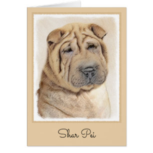 Shar Pei-schildering - Cute Original Dog Art