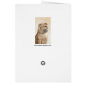 Shar Pei-schildering - Cute Original Dog Art (Achterkant)