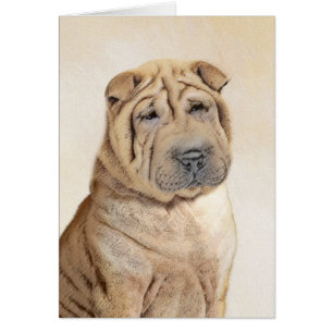 Shar Pei-schildering - Cute Original Dog Art