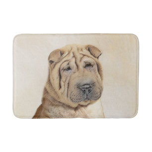 Shar Pei-schildering - Cute Original Dog Art Badmat