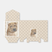Shar Pei-schildering - Cute Original Dog Art Bedankdoosjes (Uitgevouwen)