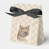 Shar Pei-schildering - Cute Original Dog Art Bedankdoosjes (Voorkant Zijde)