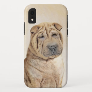 Shar Pei-schildering - Cute Original Dog Art iPhone XR Hoesje