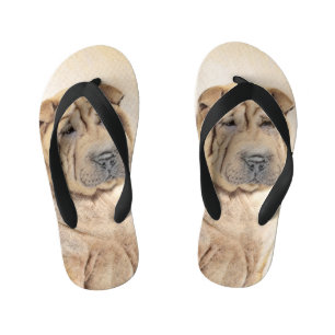 Shar Pei-schildering - Cute Original Dog Art Kinder Teenslippers
