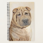Shar Pei-schildering - Cute Original Dog Art Planner (Voorkant)