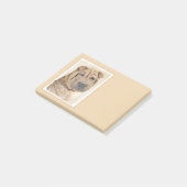 Shar Pei-schildering - Cute Original Dog Art Post-it® Notes (Schuin)