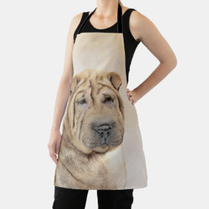 Shar Pei-schildering - Cute Original Dog Art Schort