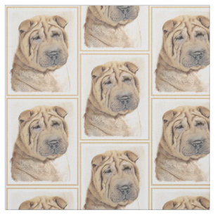 Shar Pei-schildering - Cute Original Dog Art Stof