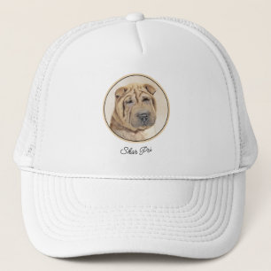 Shar Pei-schildering - Cute Original Dog Art Trucker Pet