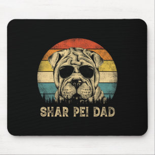 Shar Pei Vader Hondenliefhebbers Vaderdag T-shirt Muismat