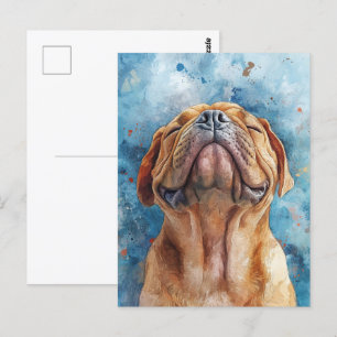 Shar Pei Waterverf schilderij Briefkaart