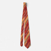 Shards Geometric Diagonal Striped Red Tweezijdig Stropdas (Achterkant)