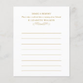 Share a Memory Funeral Service Attendance (Voorkant)